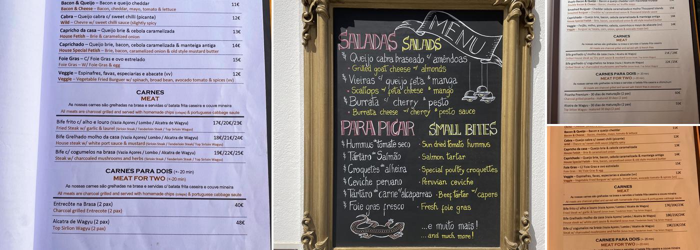 Ritual Menu