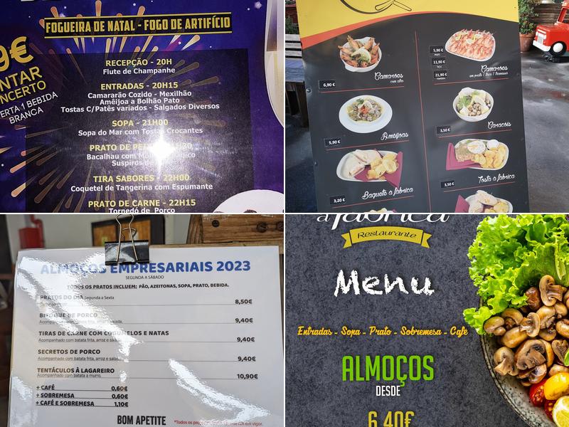 A Fábrica (A Fábrica Restaurante) Menu