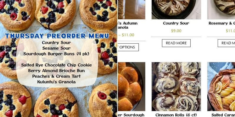 Kuluntu Bakery Menu
