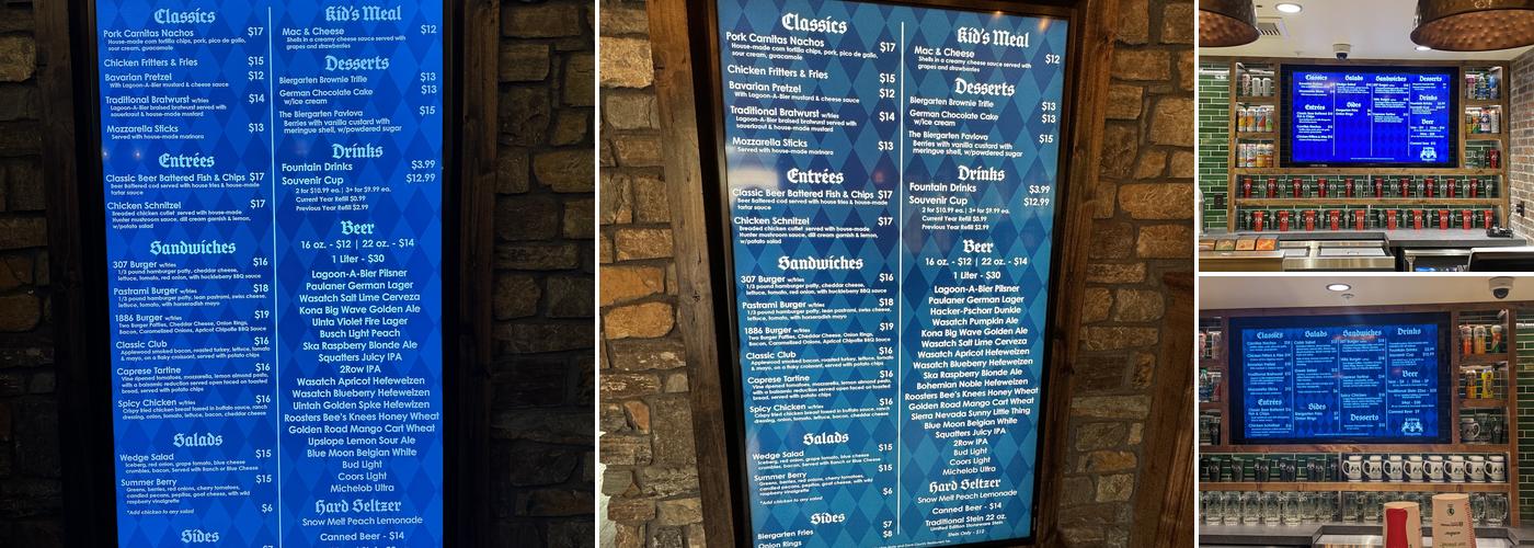 Biergarten Restaurant Menu