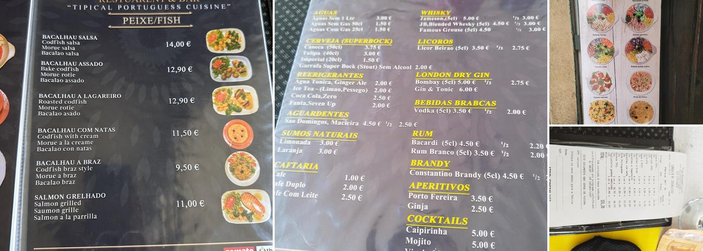 Salsa Menu