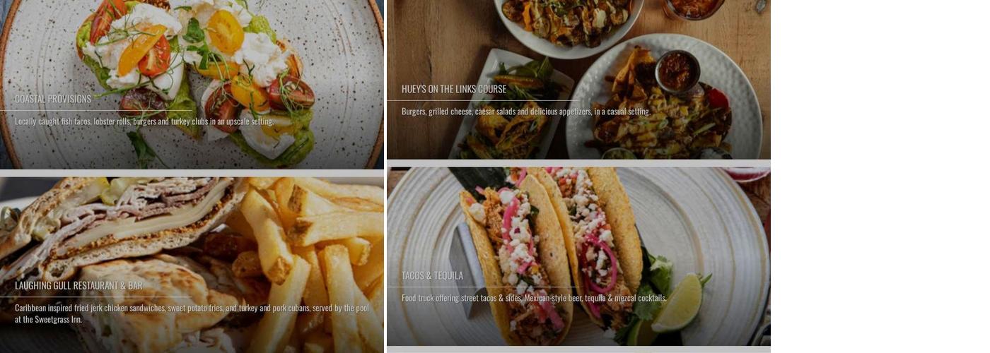 The Nest Rooftop Bar at Wild Dunes Menu