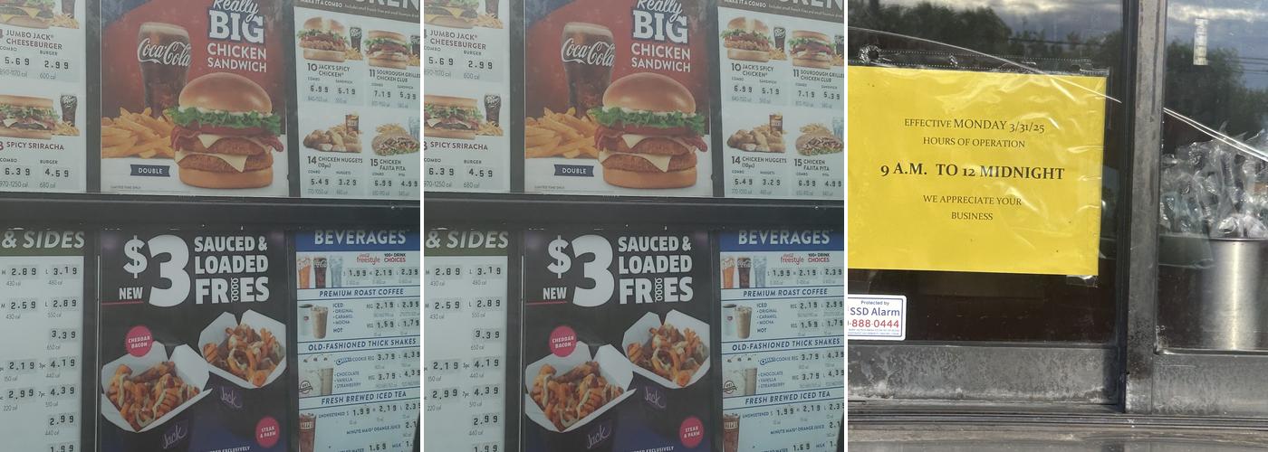 Jack in the Box Menu