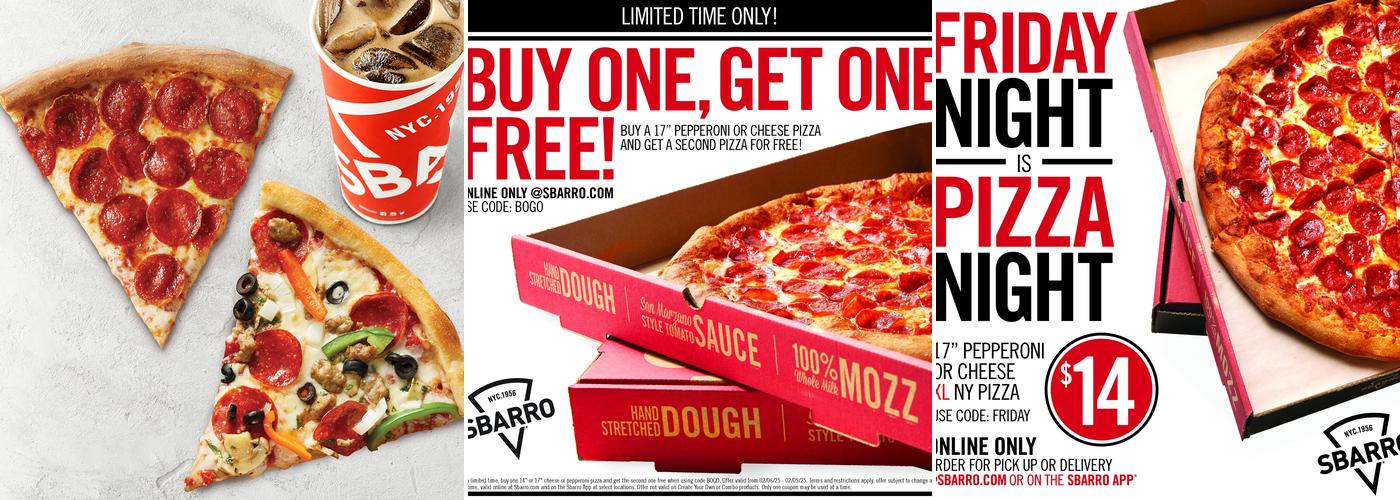 Sbarro Menu