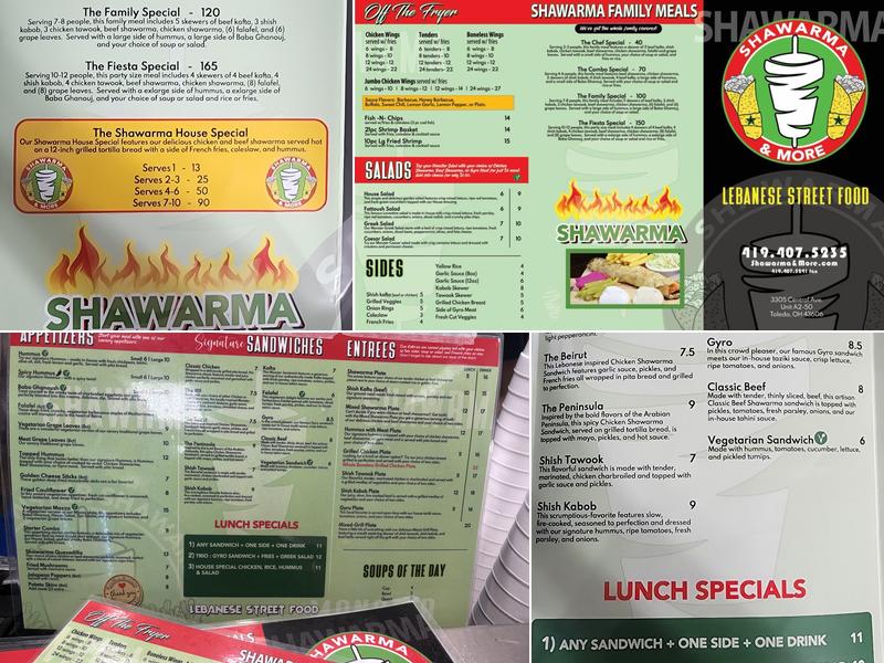 Shawarma & More Menu