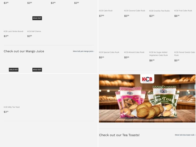 KCB Bakery Menu