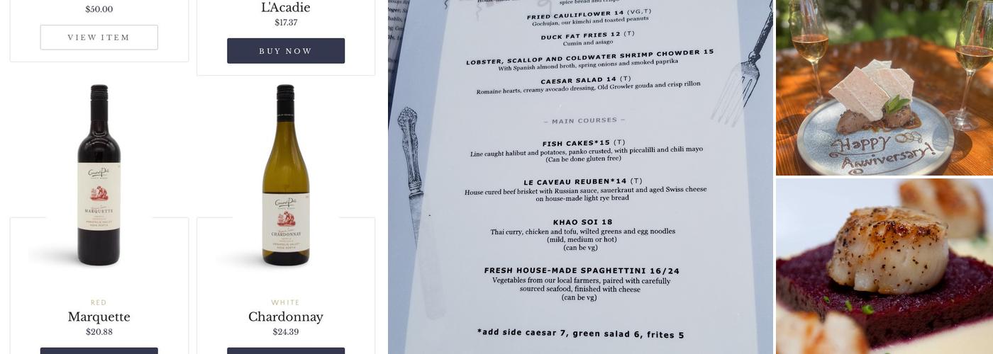 Le Caveau Menu