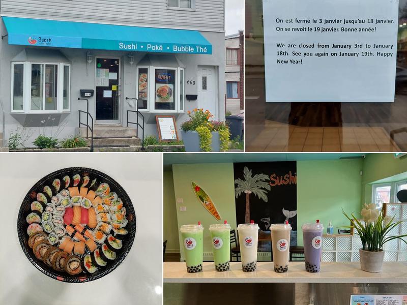 Sucré Sushi & Poke ( Sushi+Poké+Bubbl tea)