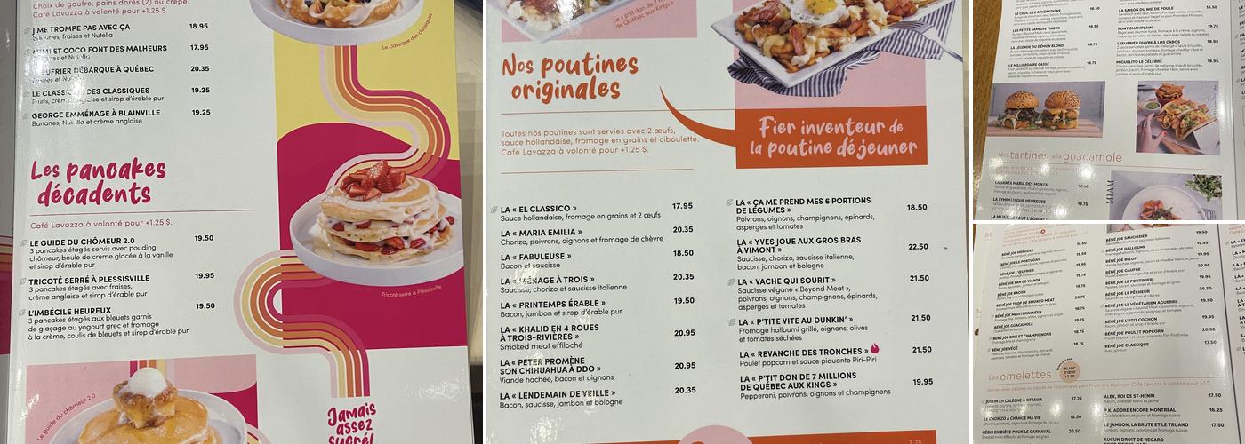 L'Oeufrier (Masson) Menu