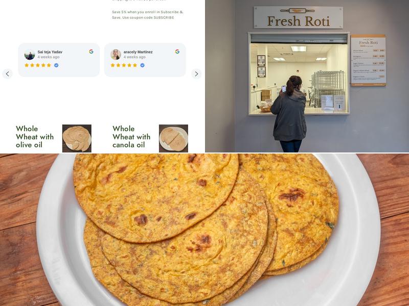 Fresh Roti Menu