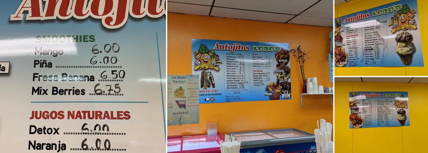 Antojitos loco's LLC Menu