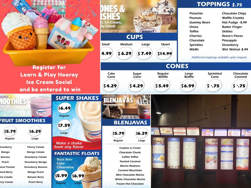 Sam's Ice Cream - Bermuda Run Menu