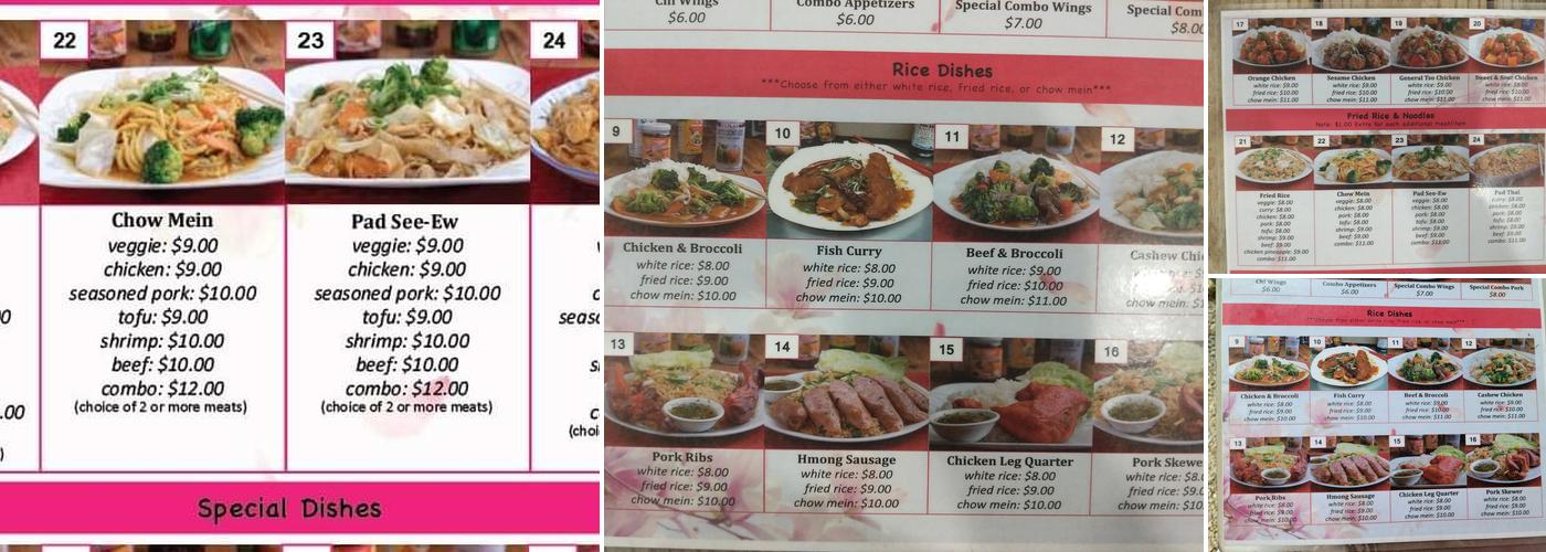 May's street wok Menu