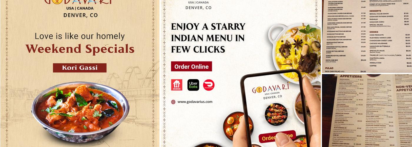 Godavari Denver Menu