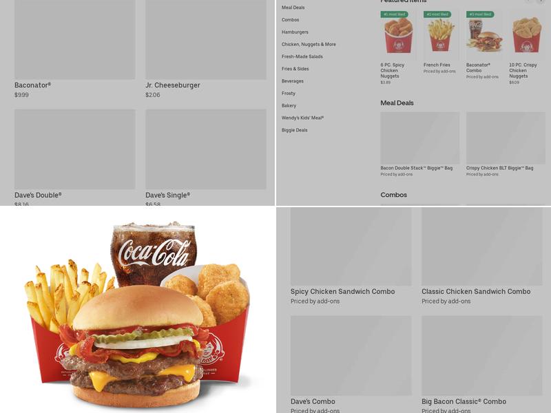 Wendy's Menu