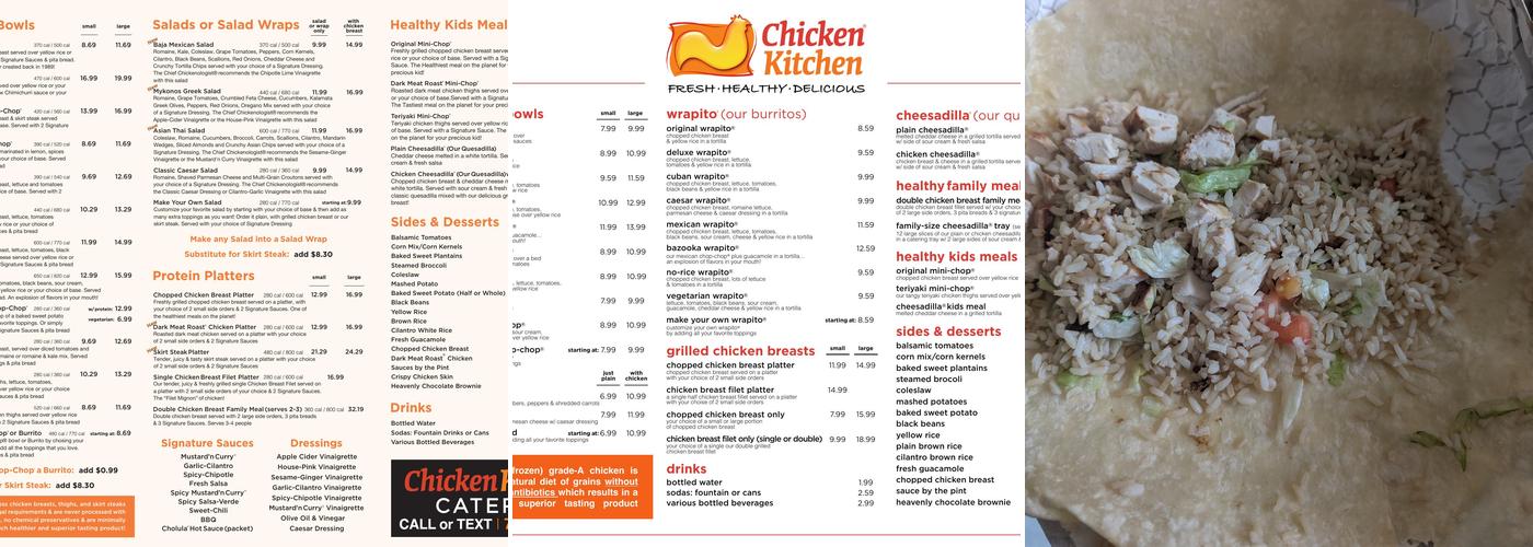 Chicken Kitchen Menu