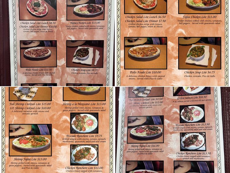 La Cabaña Dillard Menu