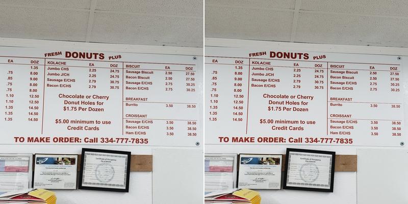 Fresh Donuts Plus Menu