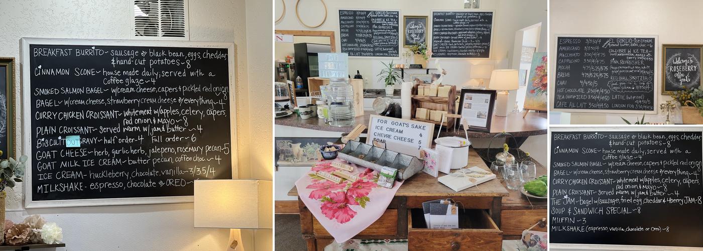 Roseberry Coffee & Goods Menu