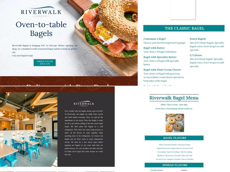 Riverwalk Bagel Menu