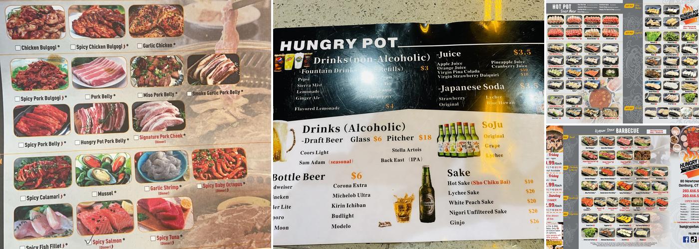 Hungry Pot Korean BBQ & Hot Pot Menu