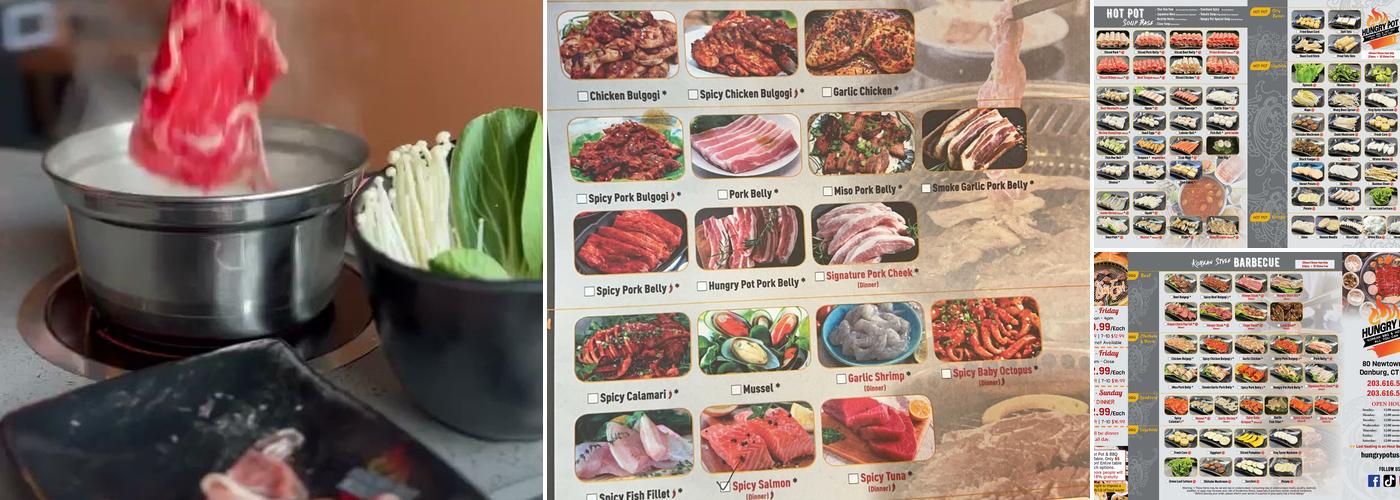 Hungry Pot Korean BBQ & Hot Pot Menu
