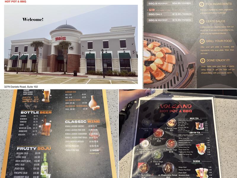 Volcano Hot Pot & BBQ Menu
