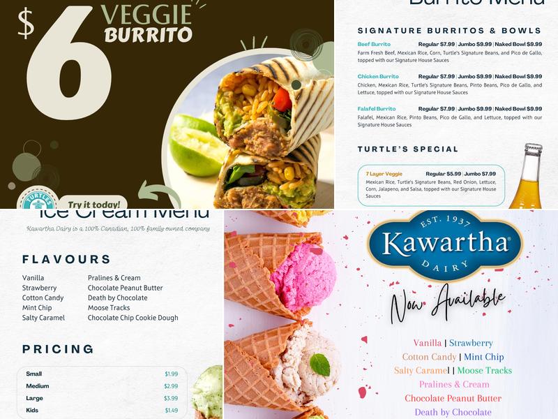 Turtles Menu