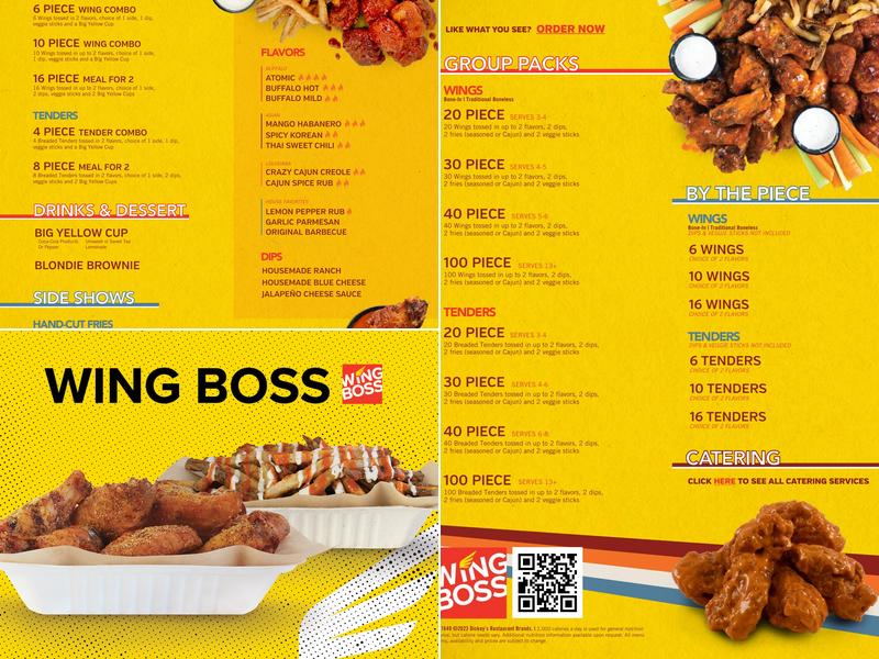 Wing Boss Menu