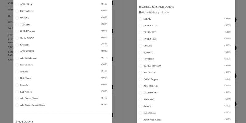 Mr Bagel & Deli Menu