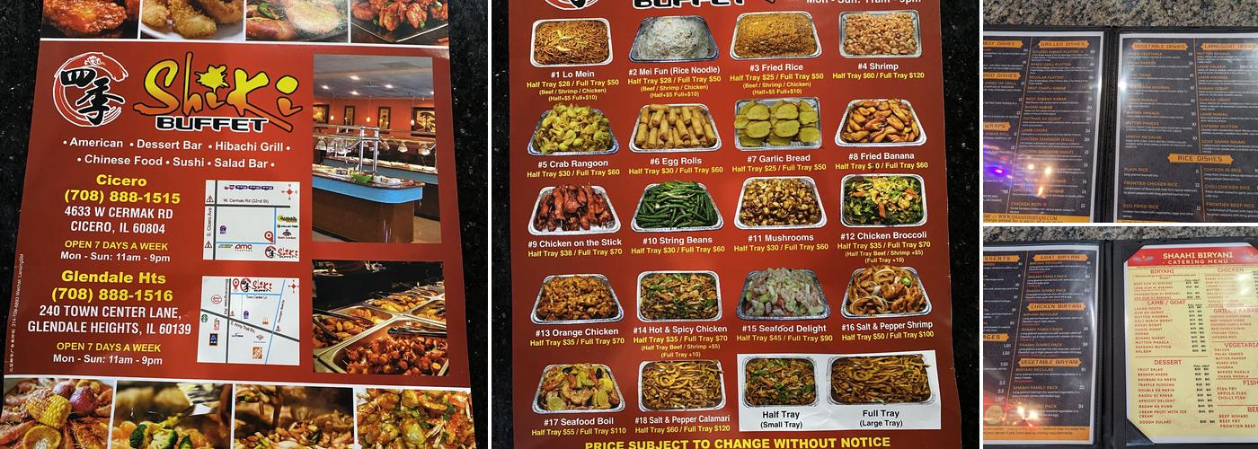 Shiki Buffet - Glendale Heights Menu