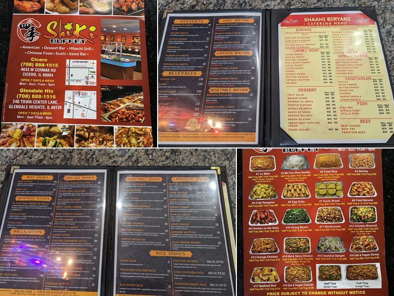 Shiki Buffet - Glendale Heights Menu