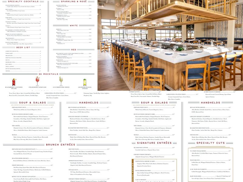 The Finch Menu