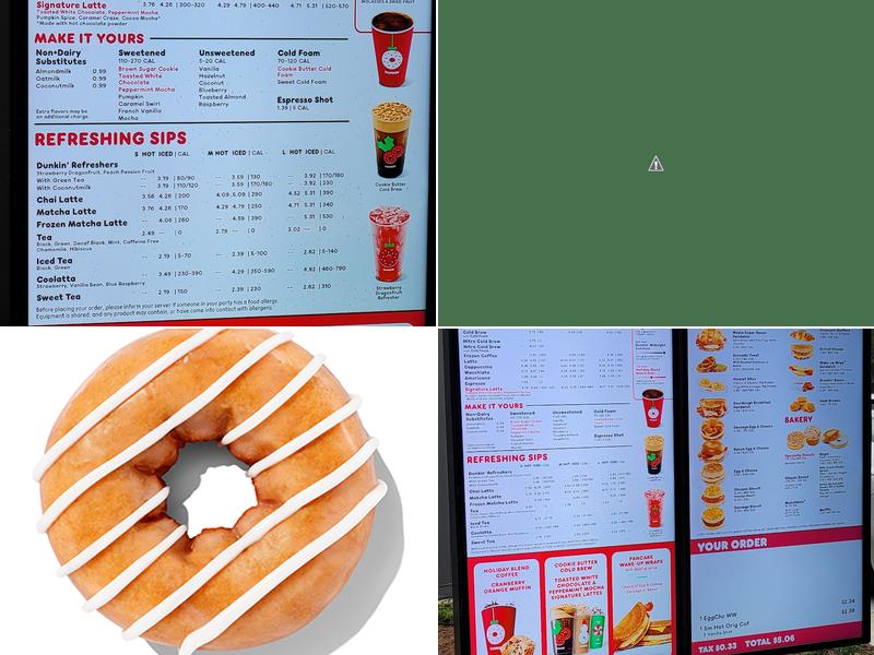 Dunkin' Menu