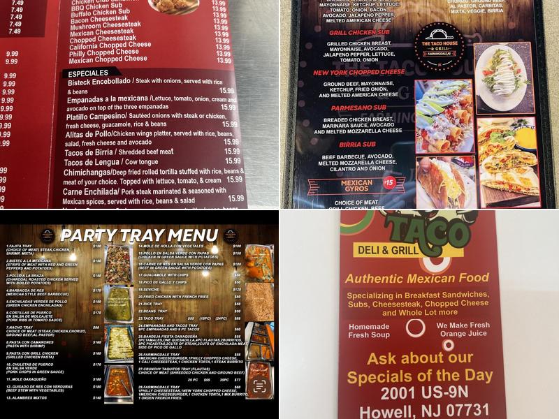 El Buen Taco Deli & Grill Menu