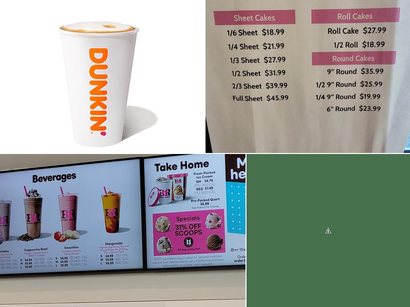 Dunkin' Menu