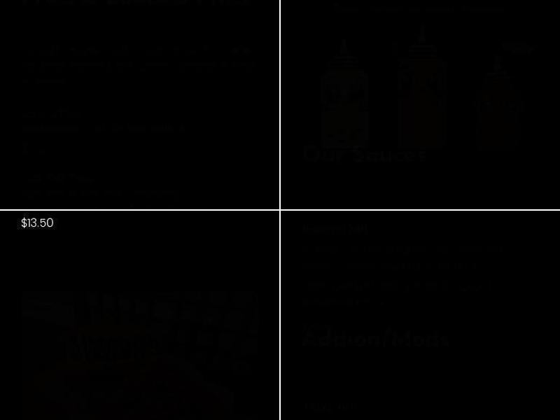 GOCHEW Burger & Sandwich Menu