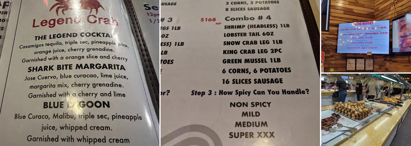 King Buffet Menu