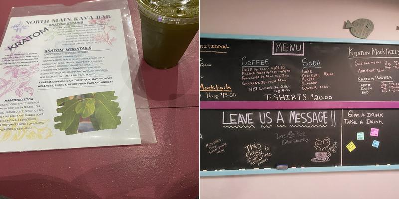 North Main Kava Bar Menu