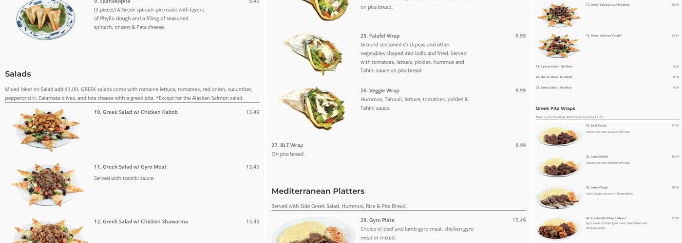 Cafe Mix Apache Junction Menu