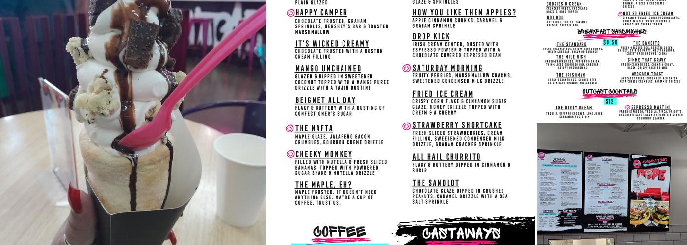 Outcast Doughnuts Menu
