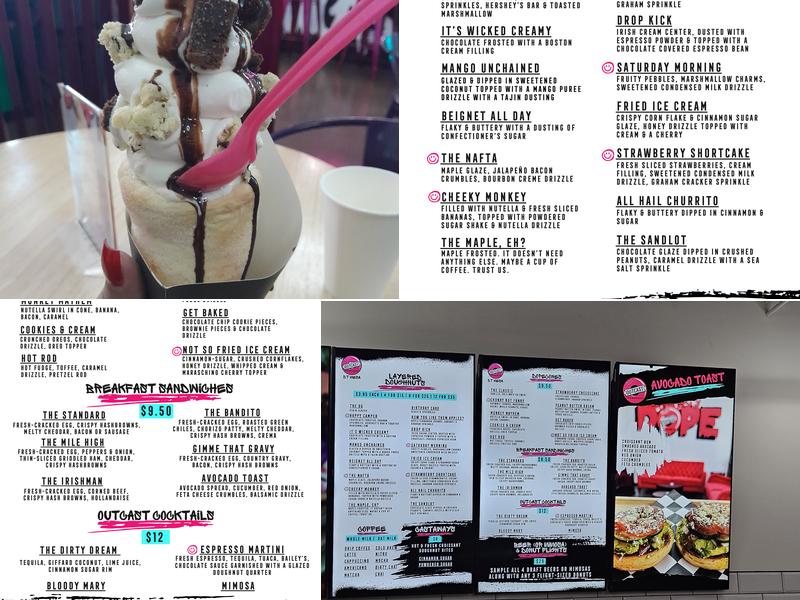 Outcast Doughnuts Menu