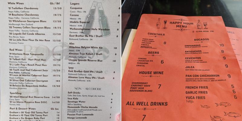 EL DORADO Latin Fusion Menu