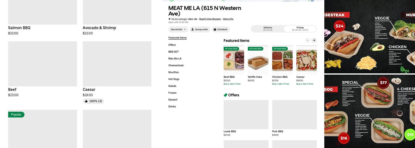 Meat Me LA Menu