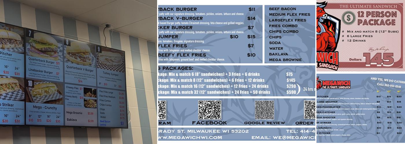 Megawich - The Ultimate Sandwich Menu