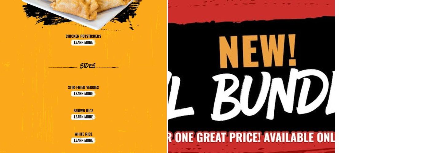 Teriyaki Madness Menu