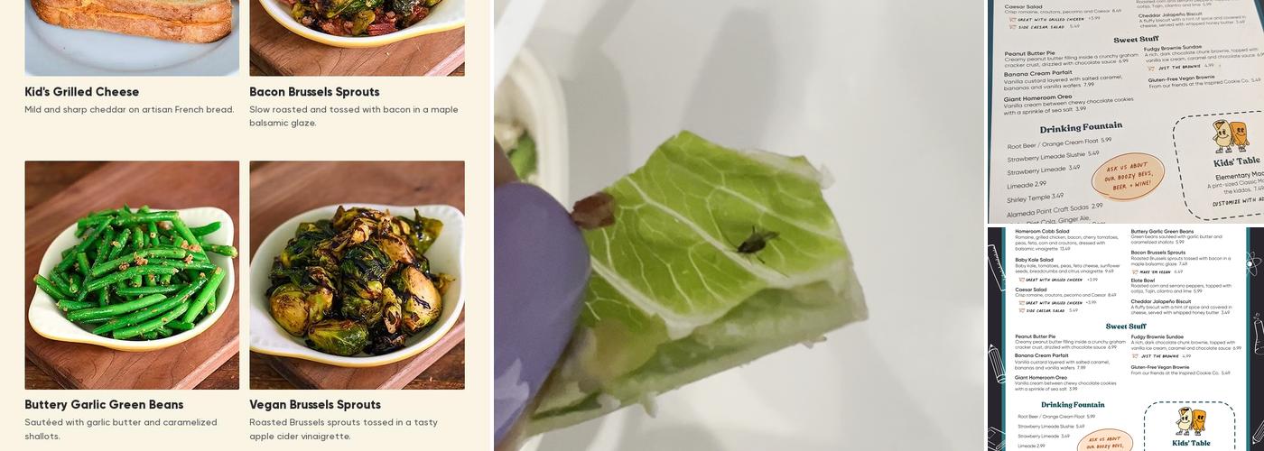 Homeroom Berkeley Menu