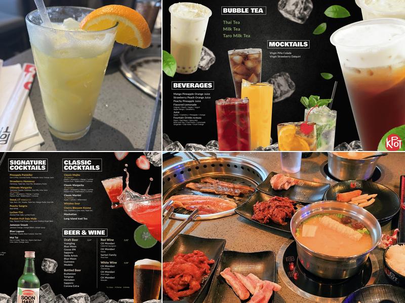 KPOT Korean BBQ & Hot Pot Menu