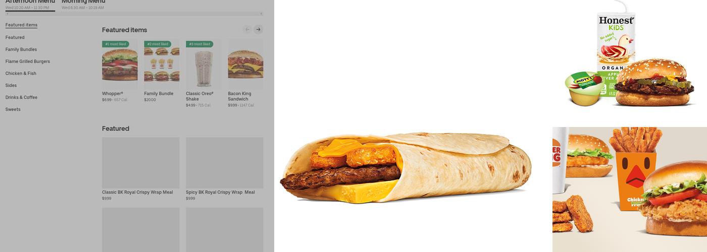 Burger King Menu