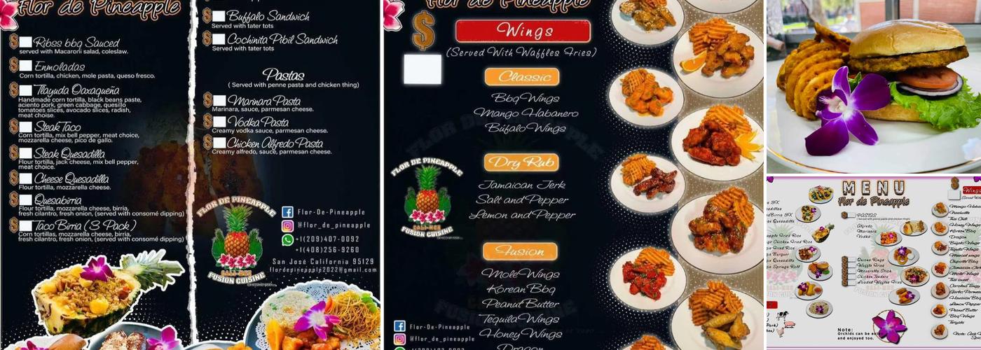FLOR DE PINEAPPLE Menu